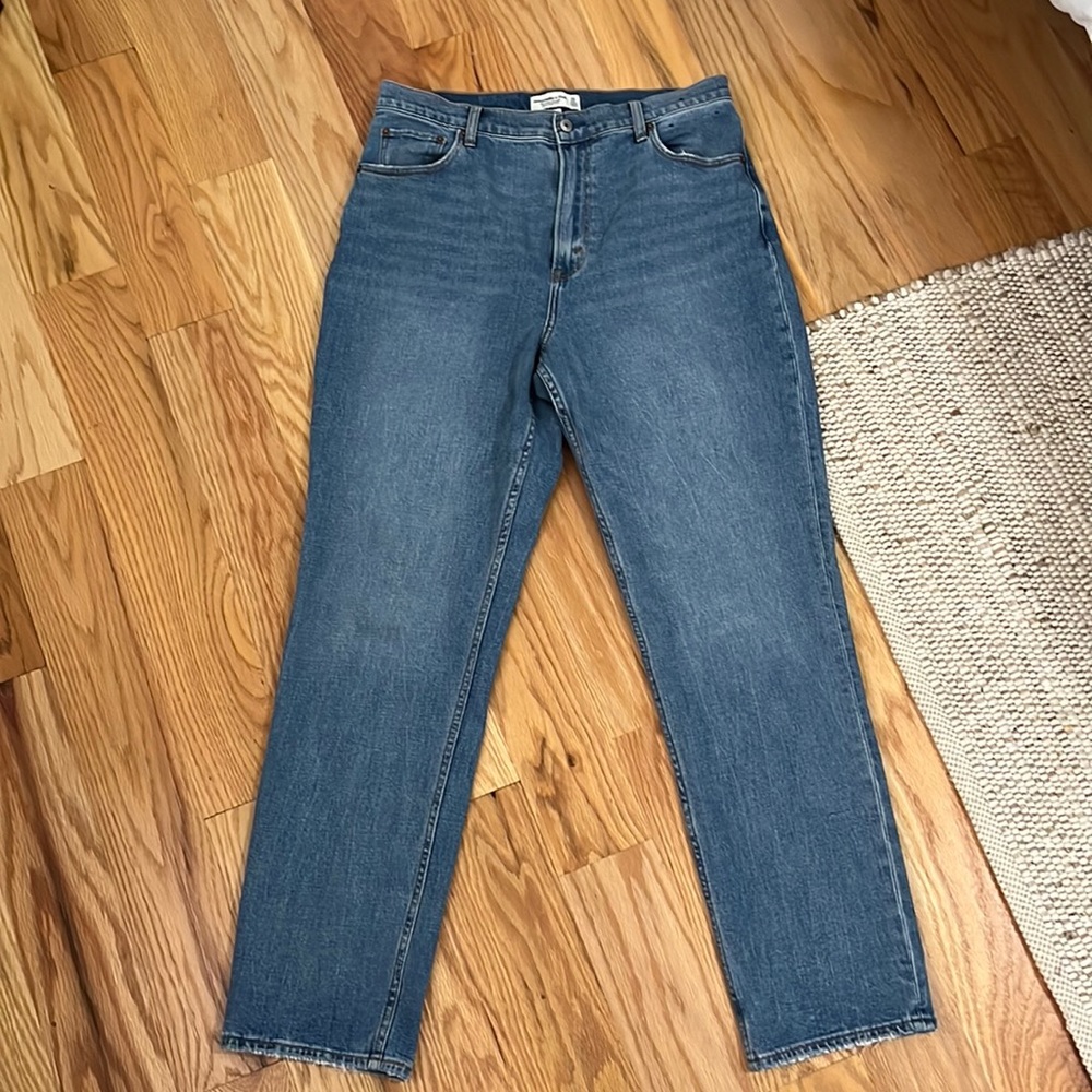 Abercrombie & Fitch Blue Ankle Jeans